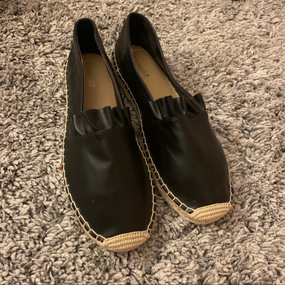 Naomi Ruffle Espadrille Flat Shoe